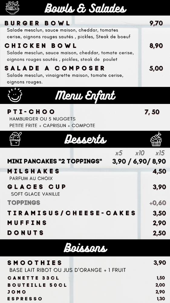 WECHOO BURGERS MAISON - Menu Image 2
