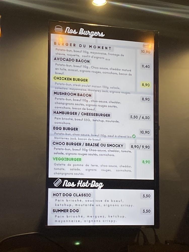 WECHOO BURGERS MAISON - Menu Image 4